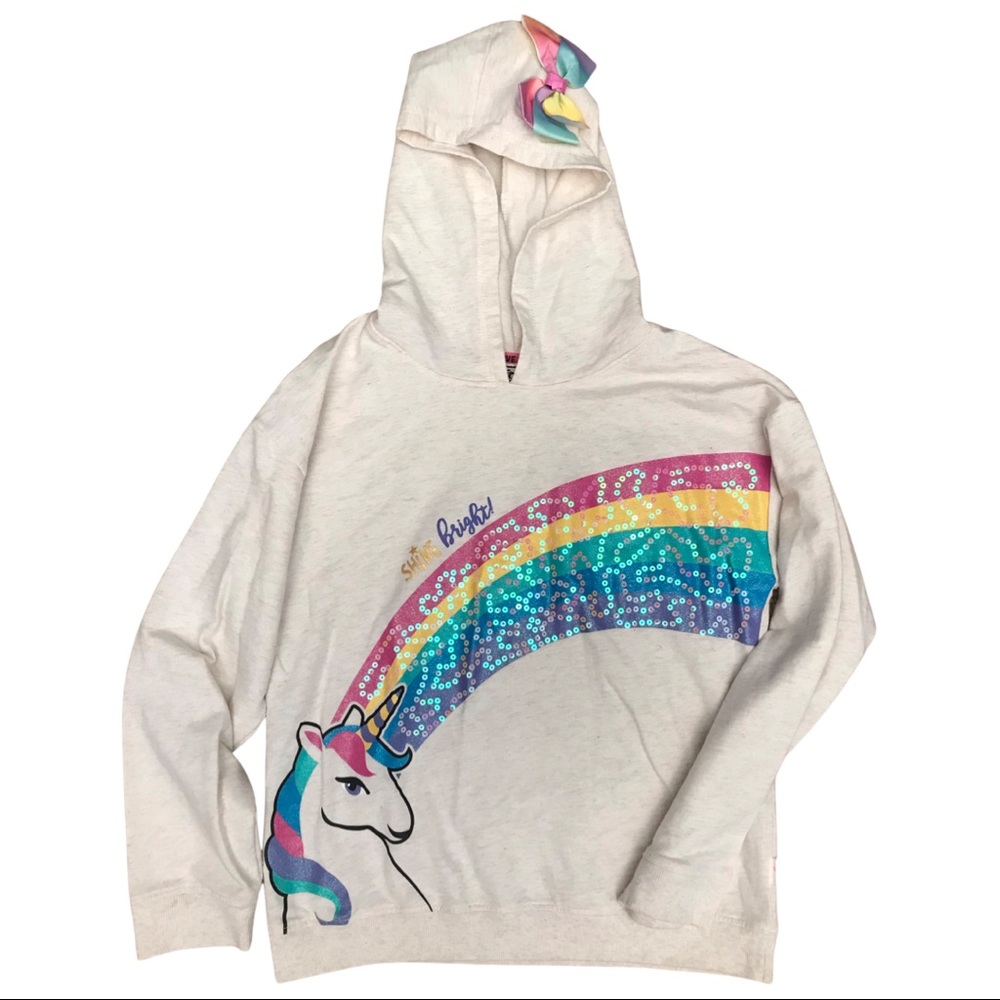 JoJo Siwa NWOT Unicorn Hooded Sweatshirt in Girls Size 14/16